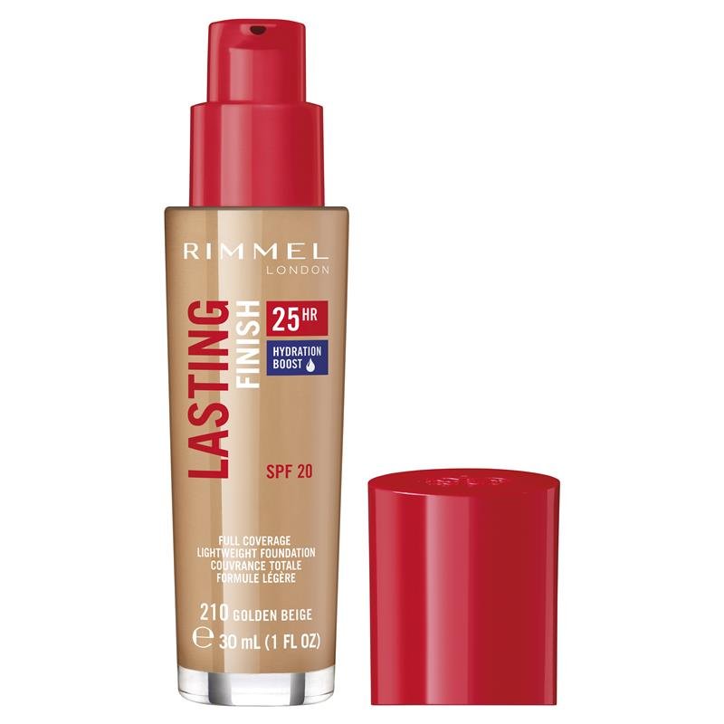 Rimmel Long Lasting 25Hr Foundation Golden Beige 210