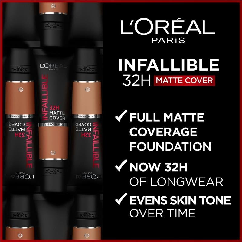L'Oreal Paris Infallible 32H Matte Cover 4% Niacinamide 335W