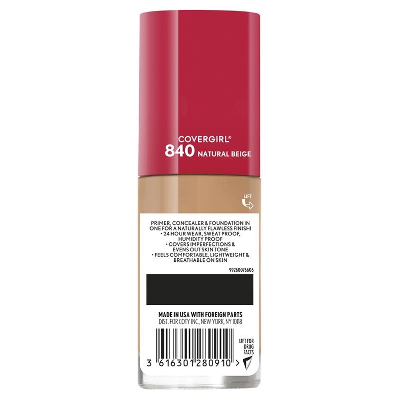 Covergirl Outlast Extreme Wear Foundation 840 Natural Beige 30ml