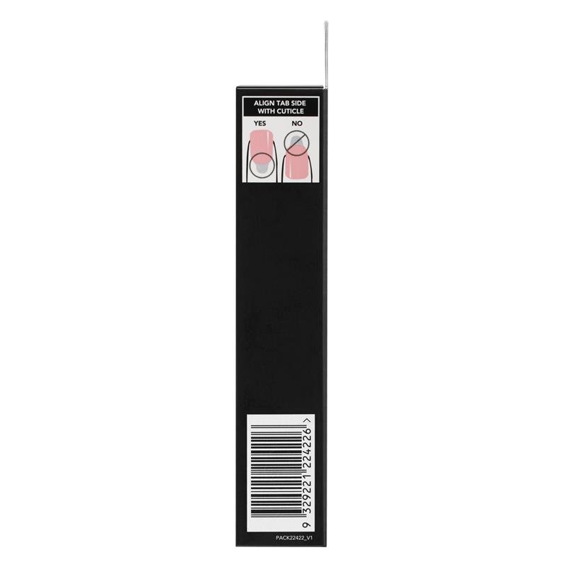 Glam By Manicare Glam Ready Pre-Glued Nails Rose Petal Jelly 30 Pieces