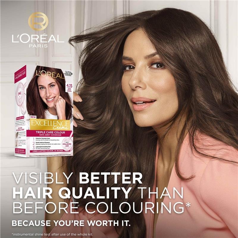 L'Oreal Excellence Creme 4.15 Dark Frosted Brown Hair Colour