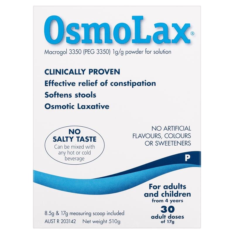 OsmoLax 缓泻粉 聚乙二醇3350 无味无盐 510g 30次成人剂量(成人及4岁以上)