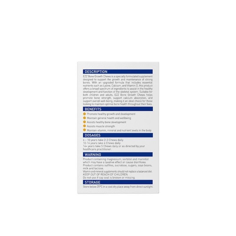 EZZ Bone Growth Chews 120Tablets