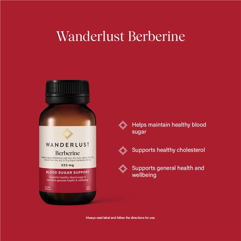 Wanderlust Berberine 333mg 120 Capsules