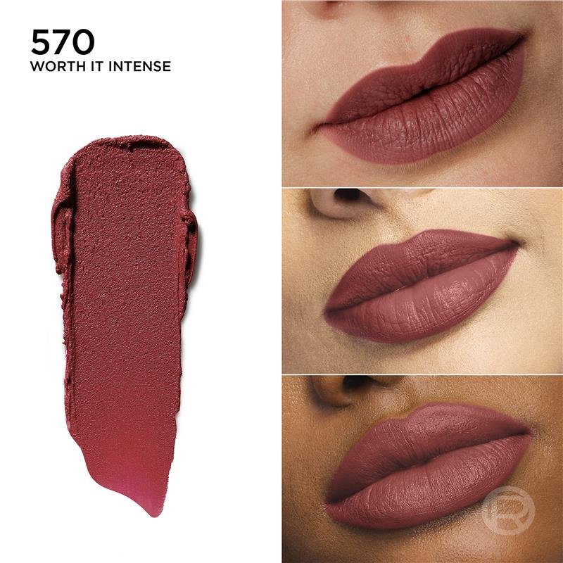 L'Oreal Paris 巴黎欧莱雅 唇膏 570 Worth It Intense 1支