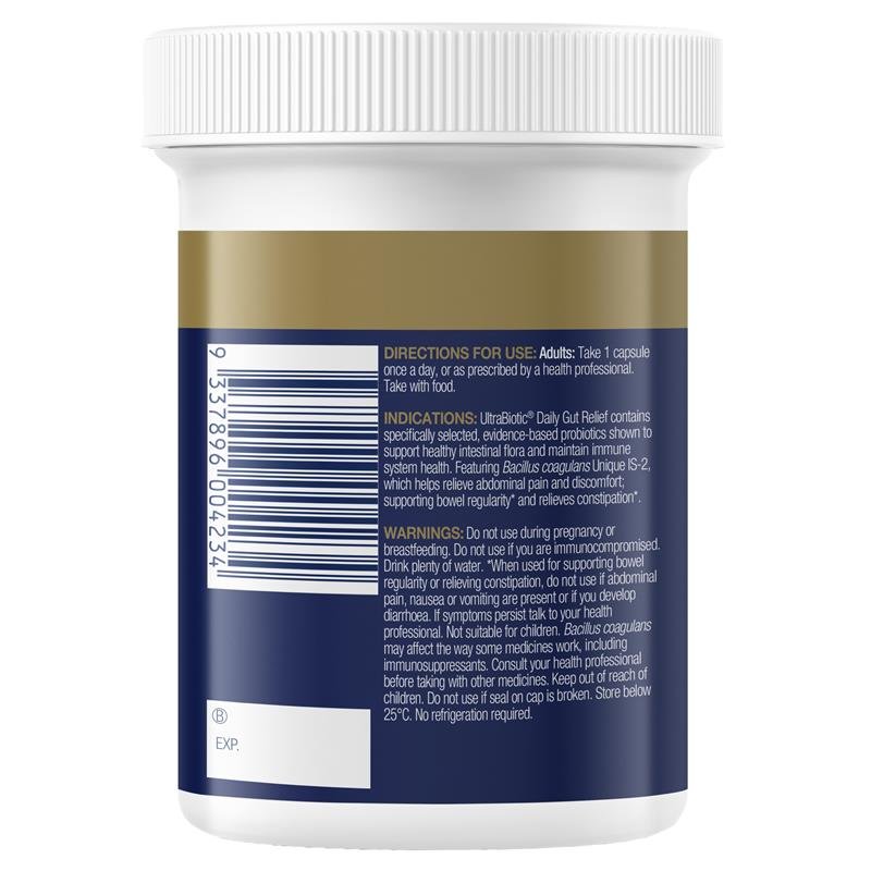 BioCeuticals UltraBiotic Daily Gut Relief 60 Hard Capsules