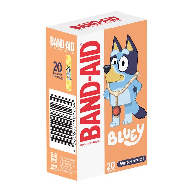 Band-Aid 邦迪 Bluey & Friends 布鲁伊和朋友们卡通创可贴 20片