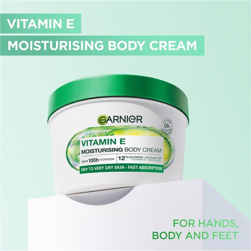 Garnier Body Vitamin E Moisturising Body Cream 380ml
