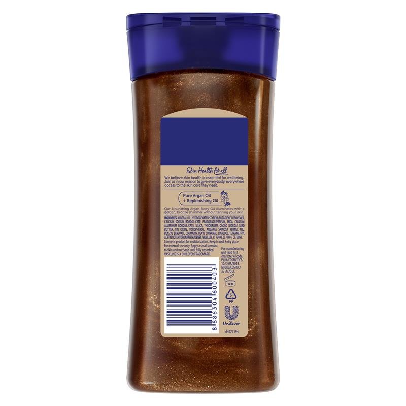 Vaseline Intensive Care Nourishing Argan Shimmer Body Gel Oil 200ml