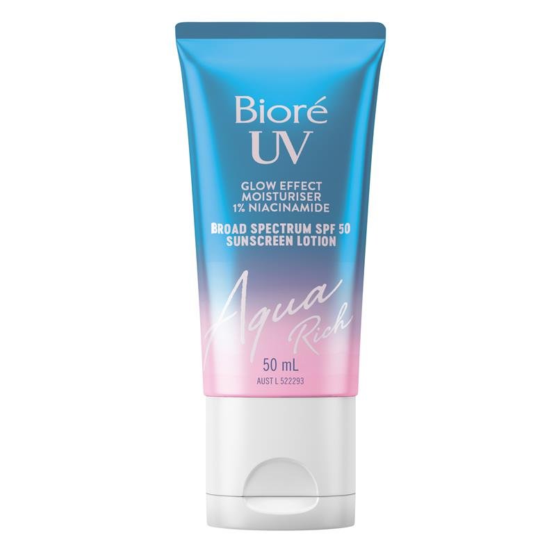 Biore Aqua Rich Glow Moisturiser SPF50 50ml