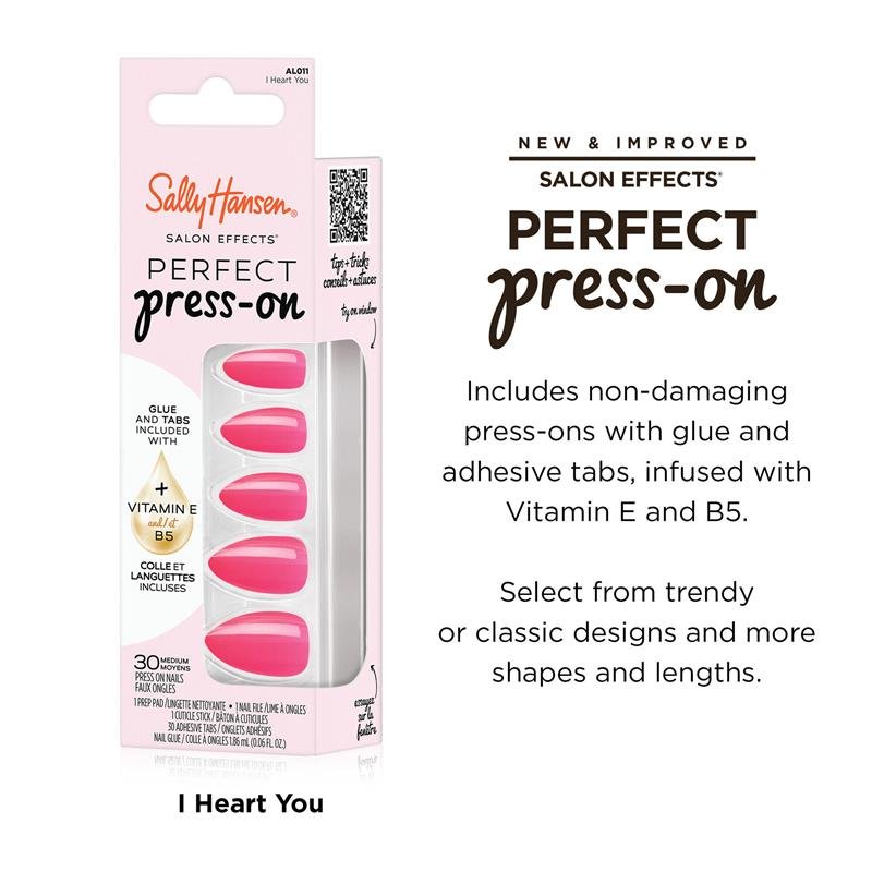 Sally Hansen Salon Effects Perfect Press-On I Heart You 30 Pieces