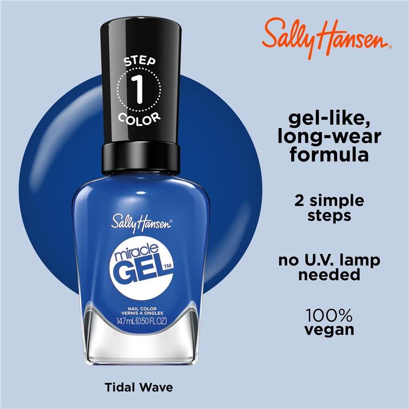 Sally Hansen Miracle Gel Nail Colour Tidal Wave 14.7ml (Limited Edition)