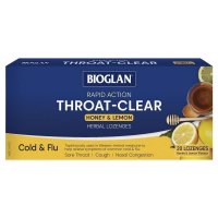 百立乐 蜂蜜柠檬清咽润喉含片 20片