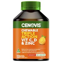 萃益维 Cenovis 三效咀嚼片 维C+维D+锌 120片