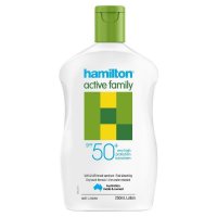 Hamilton 汉密尔顿 SPF50+ 家庭装活力防晒乳 250ml