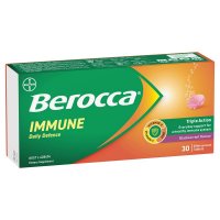 Berocca 维生素C泡腾片 黑加仑味 免疫每日防护 30片