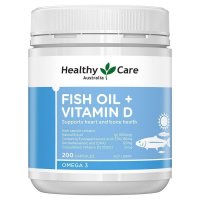 Healthy Care 鱼油+维生素D 200粒