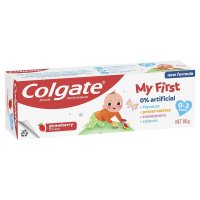 高露洁 Colgate 儿童防蛀牙膏 0-3岁 草莓味 80g