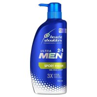海飞丝 Head & Shoulders 男士运动清爽二合一去屑洗发露 750ml