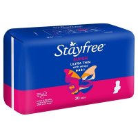 Stayfree 超薄超大流量护翼卫生巾 20片