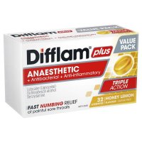 Difflam 迪弗兰 Plus 无糖蜂蜜柠檬润喉含片 32片