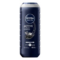 NIVEA 妮维雅 男士 Active Clean 三合一沐浴露 500ml