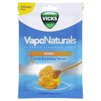 Vicks VapoNaturals 蜂蜜润喉含片 19粒