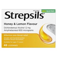 Strepsils 使立消 蜂蜜柠檬润喉含片 48片