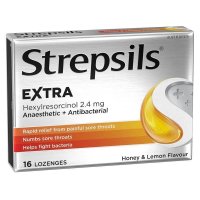 Strepsils 使立消 特强蜂蜜柠檬润喉含片 16片