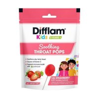 Difflam 舒缓润喉棒棒糖 草莓味 10支