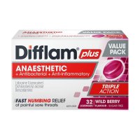Difflam Plus 无糖含片 野莓味 32粒