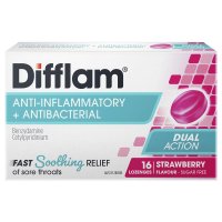Difflam 咽喉无糖草莓味含片 16片