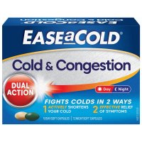 Ease a Cold 日夜感冒鼻塞胶囊 30粒