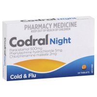 Codral 夜用感冒流感片 24片