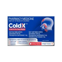 ColdX 感冒流感片 日夜 24片