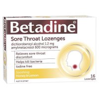 Betadine 舒缓型咽喉含片 蜂蜜柠檬味 16片