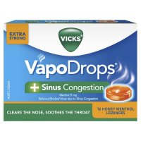 Vicks 润喉糖+鼻窦通畅 蜂蜜薄荷味 16粒
