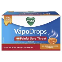 Vicks 润喉糖+咽喉疼痛 蜂蜜味 32粒