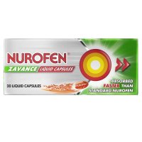 Nurofen 诺洛芬 Zavance 布洛芬速效止痛液体胶囊 200mg 20粒