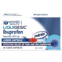 Wagner Health Liquigesic Mini 布洛芬液体胶囊 200mg 20粒