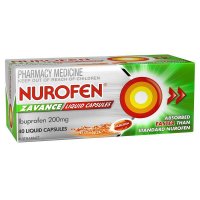 Nurofen 诺洛芬 Zavance 布洛芬速效止痛液体胶囊 200mg 40粒