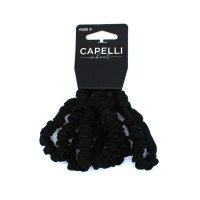 Capelli 细款布面发圈 黑色 5个装