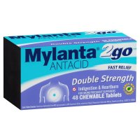 Mylanta 2Go 双倍强效抗酸咀嚼片 柠檬薄荷 48片
