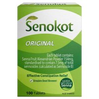 Senokot Tablets Constipation Relief Laxative 100 Pack