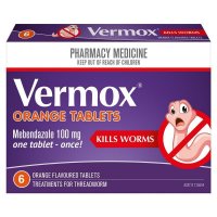 Vermox 甲苯咪唑驱虫片 橙味 6片