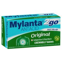 Mylanta 2Go 抗酸咀嚼片 柠檬薄荷味 100片