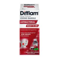 Difflam Plus Ready To Use Sore Throat Gargle Mint 200ml