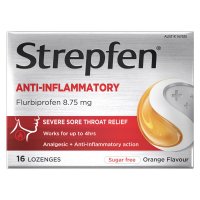 Strepfen Intensive Sugar Free Orange 16 Lozenges