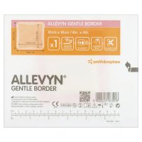 Allevyn Gentle Border 硅胶边框泡沫敷料 10x10cm 单片