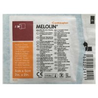 Melolin 低黏性吸收伤口敷料 5×5cm 单片